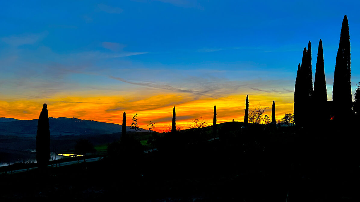 tramonto val d'Orcia
