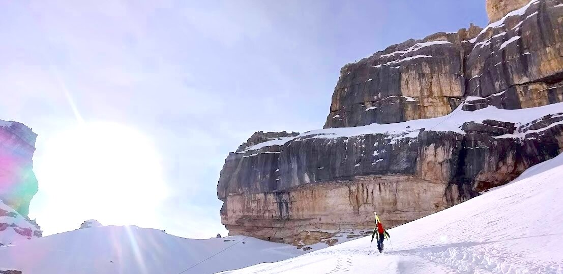 scialpinismo Bus de Tofana